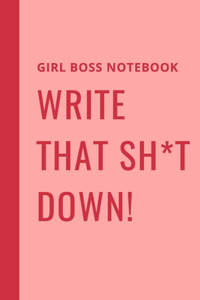 Girl Boss Notebook