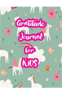 Gratitude Journal for Kids: 5-Minute Daily Diary of Positivity with Cute Unicorn Matte Cover Design Notebook Prompts to Write In Per Day - Perfect Gift for Girls, Boys, Teens, 