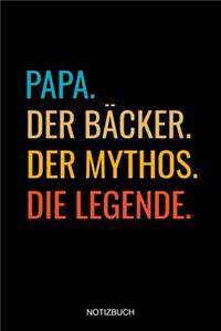 Papa Der Bäcker Der Mythos Die Legende Notizbuch