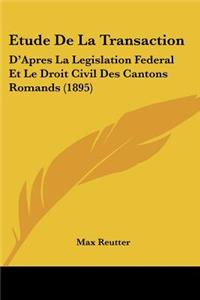 Etude De La Transaction