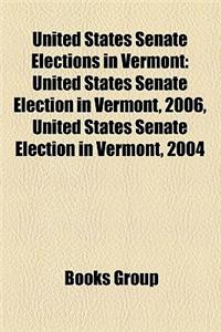 United States Senate Elections in Vermont