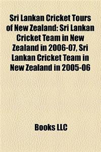 Sri Lankan Cricket Tours of New Zealand