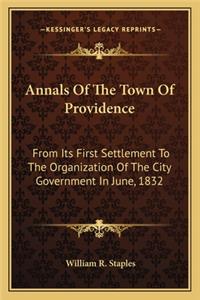 Annals of the Town of Providence