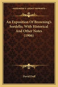Exposition of Browning's Sordello, with Historical and Other Notes (1906)