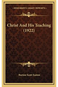 Christ and His Teaching (1922)