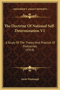 Doctrine Of National Self-Determination V1