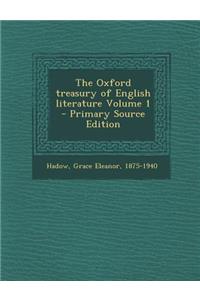 Oxford Treasury of English Literature Volume 1