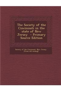 The Society of the Cincinnati in the State of New Jersey