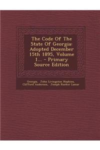 The Code of the State of Georgia