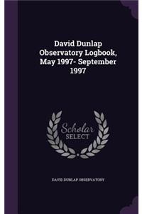 David Dunlap Observatory Logbook, May 1997- September 1997