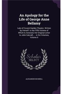 Apology for the Life of George Anne Bellamy