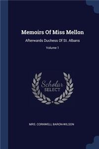 Memoirs Of Miss Mellon