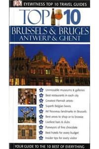 DK Eyewitness Top 10 Travel Guide: Brussels, Bruges, Antwerp & Ghent