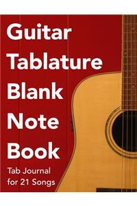 Guitar Tablature Blank Notebook