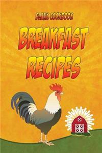 Blank Cookbook Breakfast Recipes