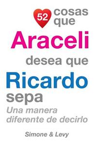 52 Cosas Que Araceli Desea Que Ricardo Sepa