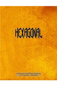 Hexagonal Graph Paper Notebook 1 cm hexagons - 160 pages