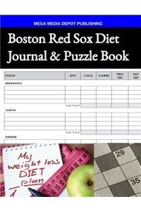 Boston Red Sox Diet Journal & Puzzle Book