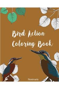 Bird Action Coloring Book: Bird Action Coloring Book by Nontvaris