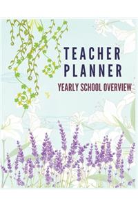 Teacher Planner Yearly School Overview