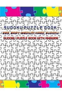 Sudoku Puzzle Book 235 Easy-Medium-Hard Sudoku Sudoku Puzzle Book With Answer