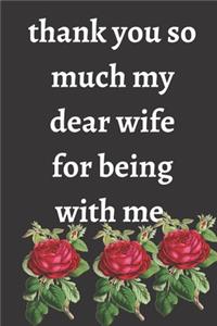 thank you so much my dear wife for being with me