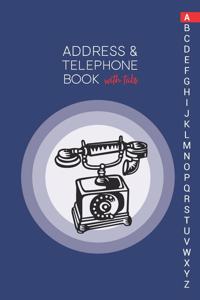 Address & Telephone Book with tabs