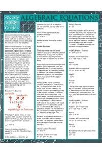 Algebraic Equations (Speedy Study Guide)