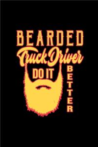Bearded truck driver do it better