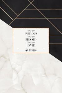 44th Birthday Journal