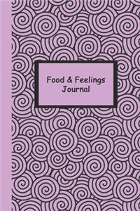 Food and Feelings Journal (Purple Swirls) 6x9