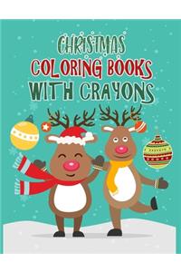 Christmas Coloring Books With Crayons