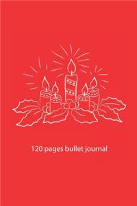 christmas notebook dot grid candle notebook bullet journal
