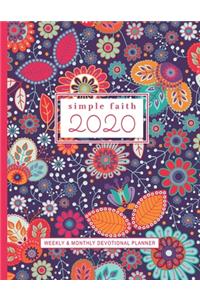 Simple Faith 2020 Weekly and Monthly Devotional Planner