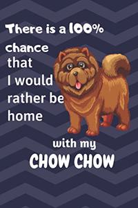 There is a 100% chance that I would rather be home with my Chow Chow