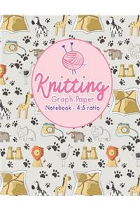 Knitting Graph Paper Notebook - 4