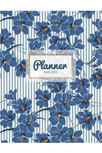 Planner 2018-2019: Floral 18-Month Weekly Planner -- July 2018 - Dec 2019 Weekly View -- To-Do Lists, Inspirational Quotes + Much More