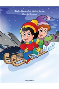 Divertimento sulla Neve Libro da Colorare 1