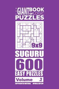 Giant Book of Logic Puzzles - Suguru 600 Easy Puzzles (Volume 2)