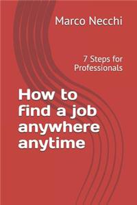 How to find a job anywhere anytime