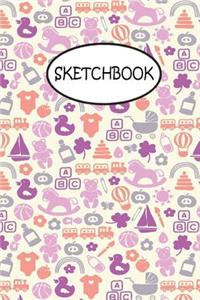 Sketchbook: Cute Cartoon: 100 Pages of 6 x 9 Blank Paper for Drawing, Doodling or Sketching (Sketchbooks)