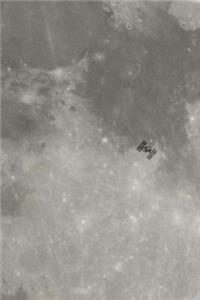 Moon Close Up Space Theme Science Journal