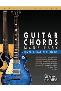 Left-Handed Guitar Chords Made Easy, Level 1