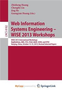 Web Information Systems Engineering - Wise 2013 Workshops
