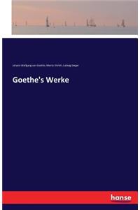 Goethe's Werke