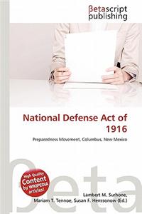 National Defense Act of 1916
