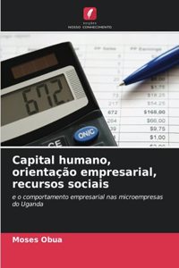 Capital humano, orientação empresarial, recursos sociais