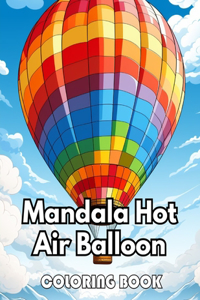 Mandala Hot Air Balloon Coloring Book