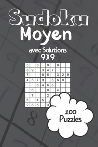 Sudoku 100 moyen avec solutions 9x9