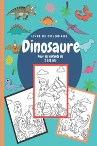 livre de coloriage dinosaure Pour les enfants de 3 à 8 ans